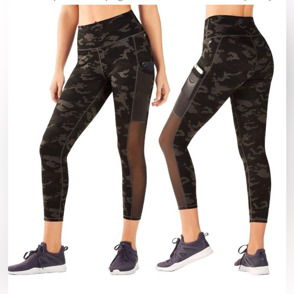 Fabletics Powerhold Performance Leggings With Mes… - image 1